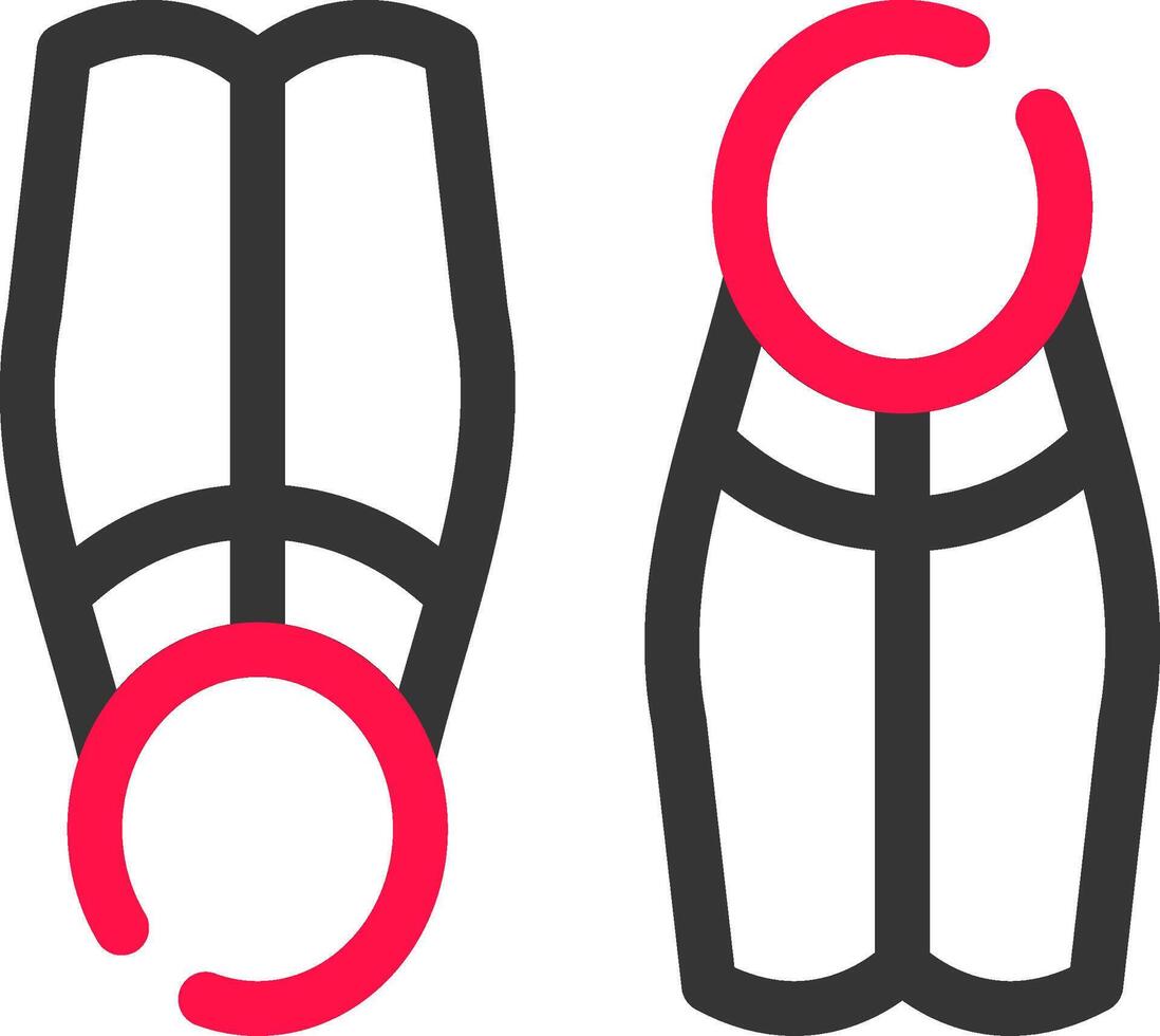Flippers Creative Icon Design vector
