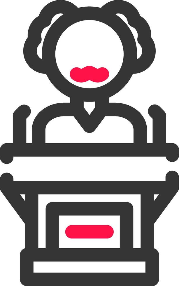 Politician Creative Icon Design vector