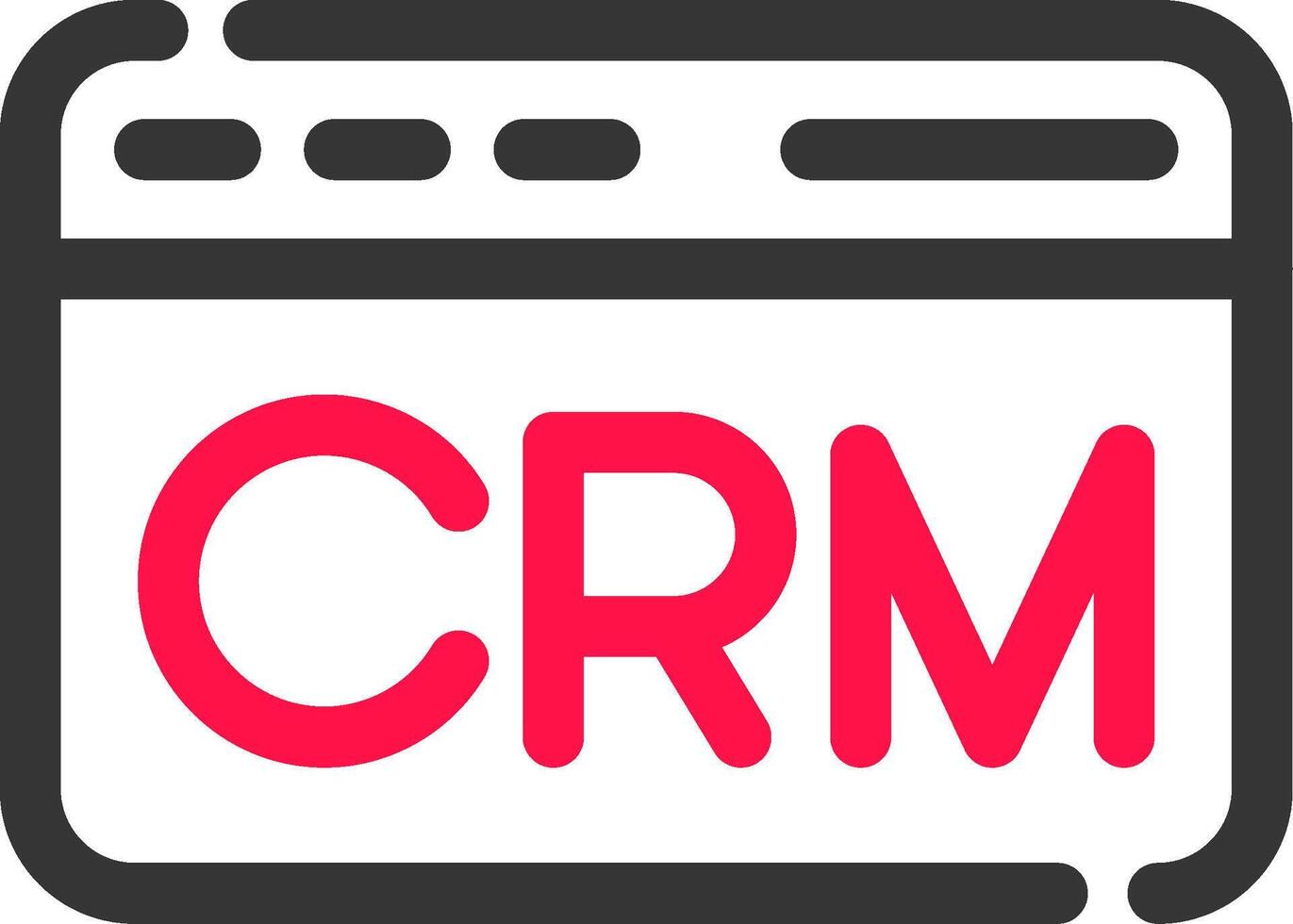 CRM Creative Icon Design vector