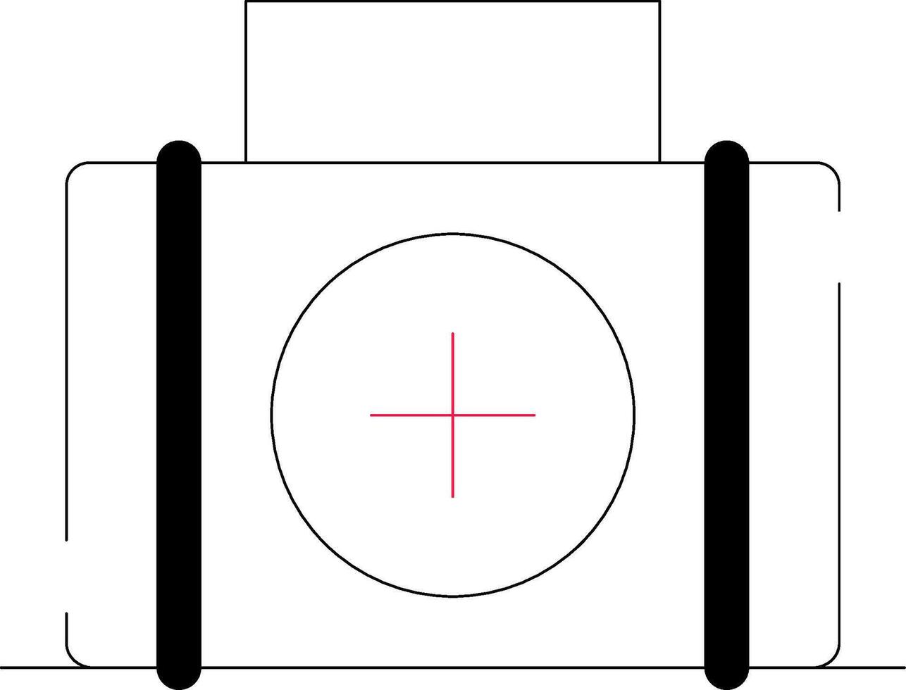 línea dos color diseño vector