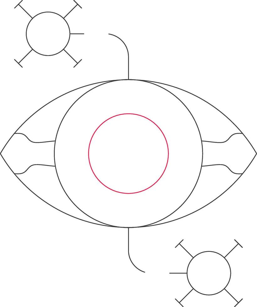 Eye Disease Creative Icon Design vector