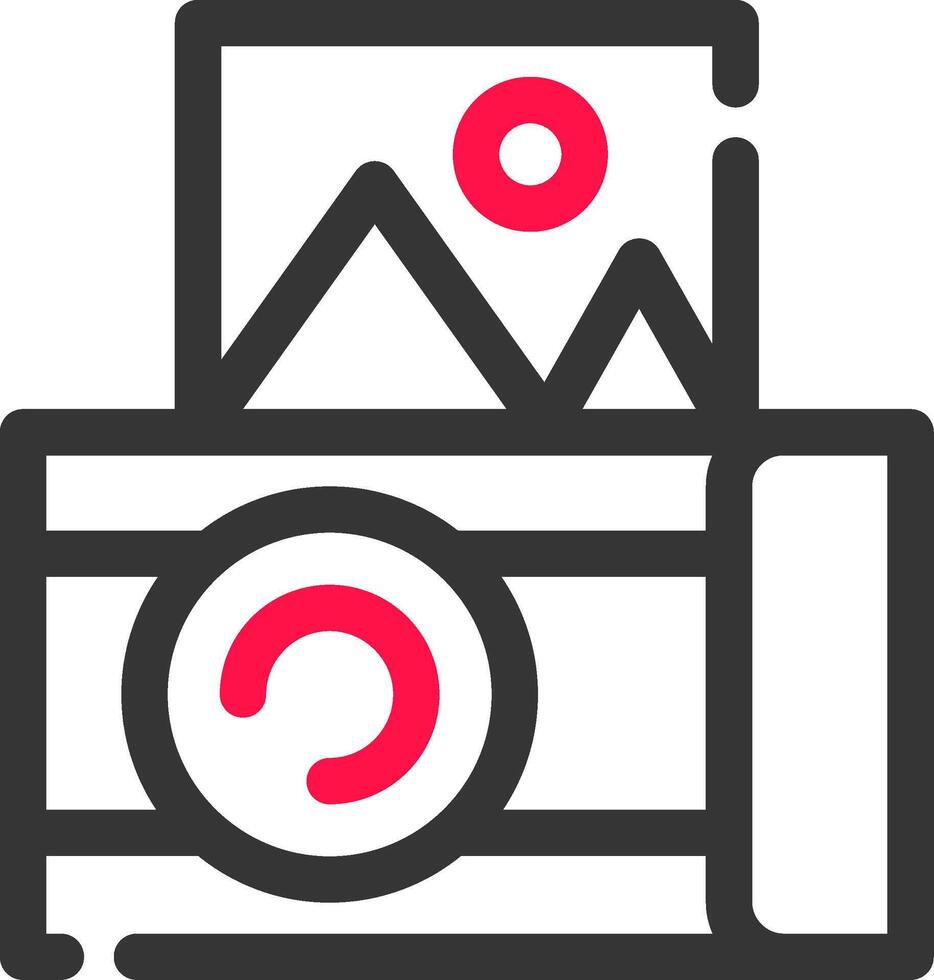 Instant Camera Creative Icon Design vector