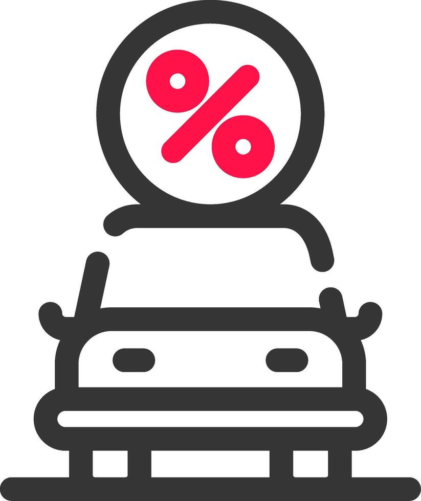 Car Loan Creative Icon Design vector