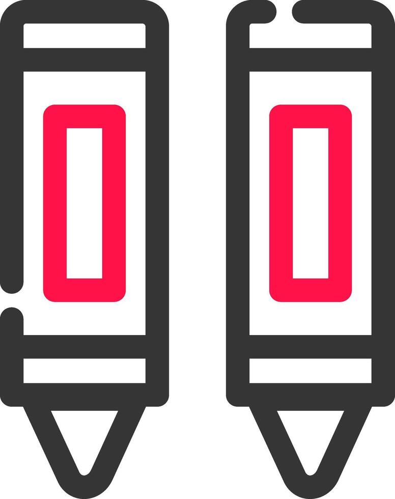 Crayon Creative Icon Design vector