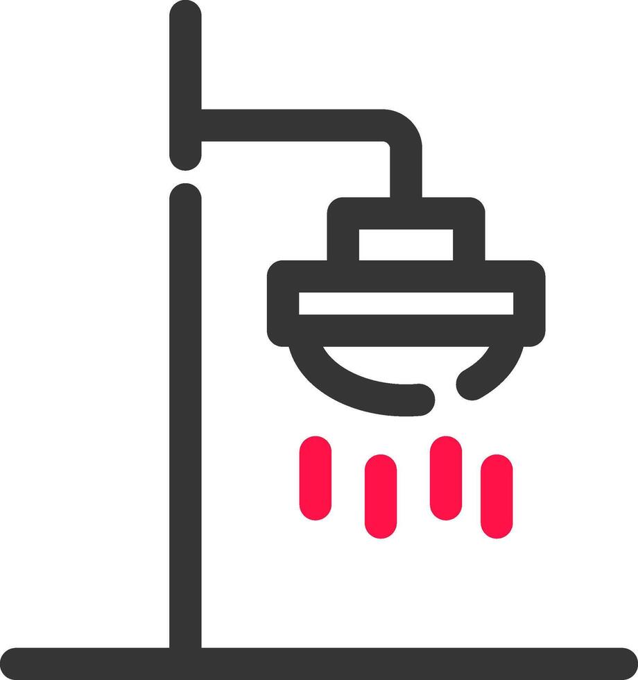 Roof Shower Creative Icon Design vector