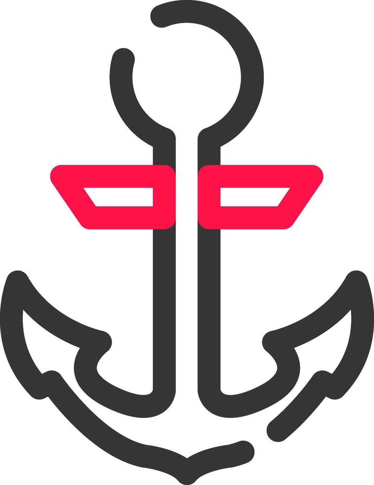 Anchor Creative Icon Design vector