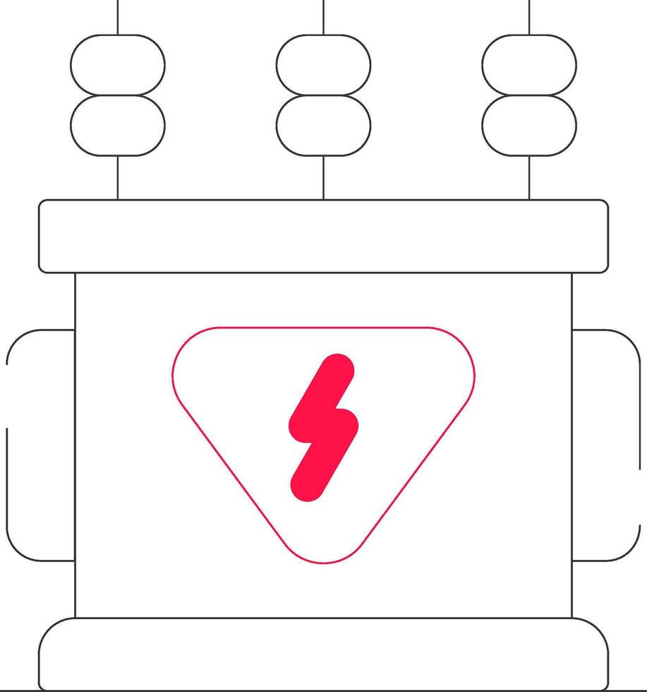 Power Transformer Creative Icon Design vector