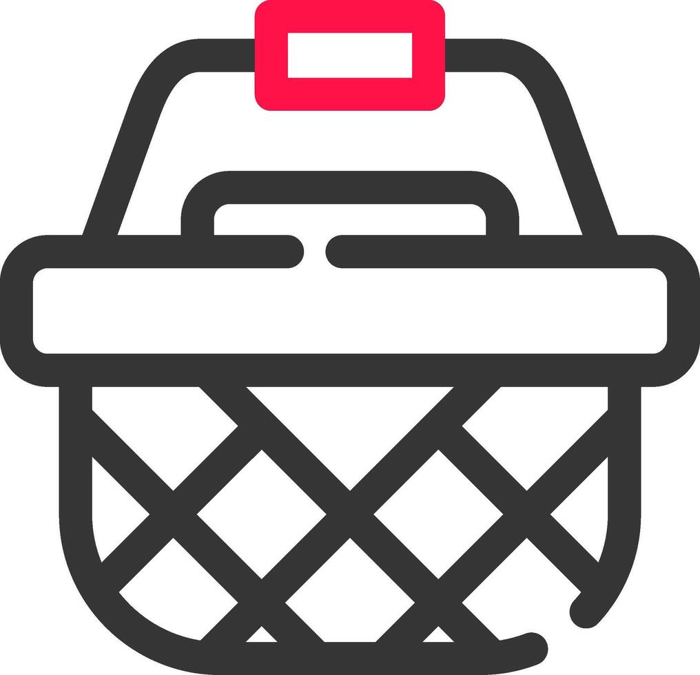 Picnic Basket Creative Icon Design vector