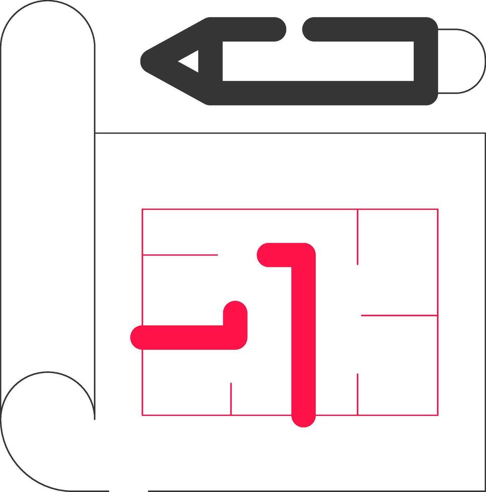 Blueprint Creative Icon Design vector