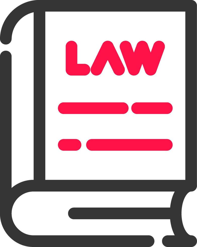 Law Book Creative Icon Design vector