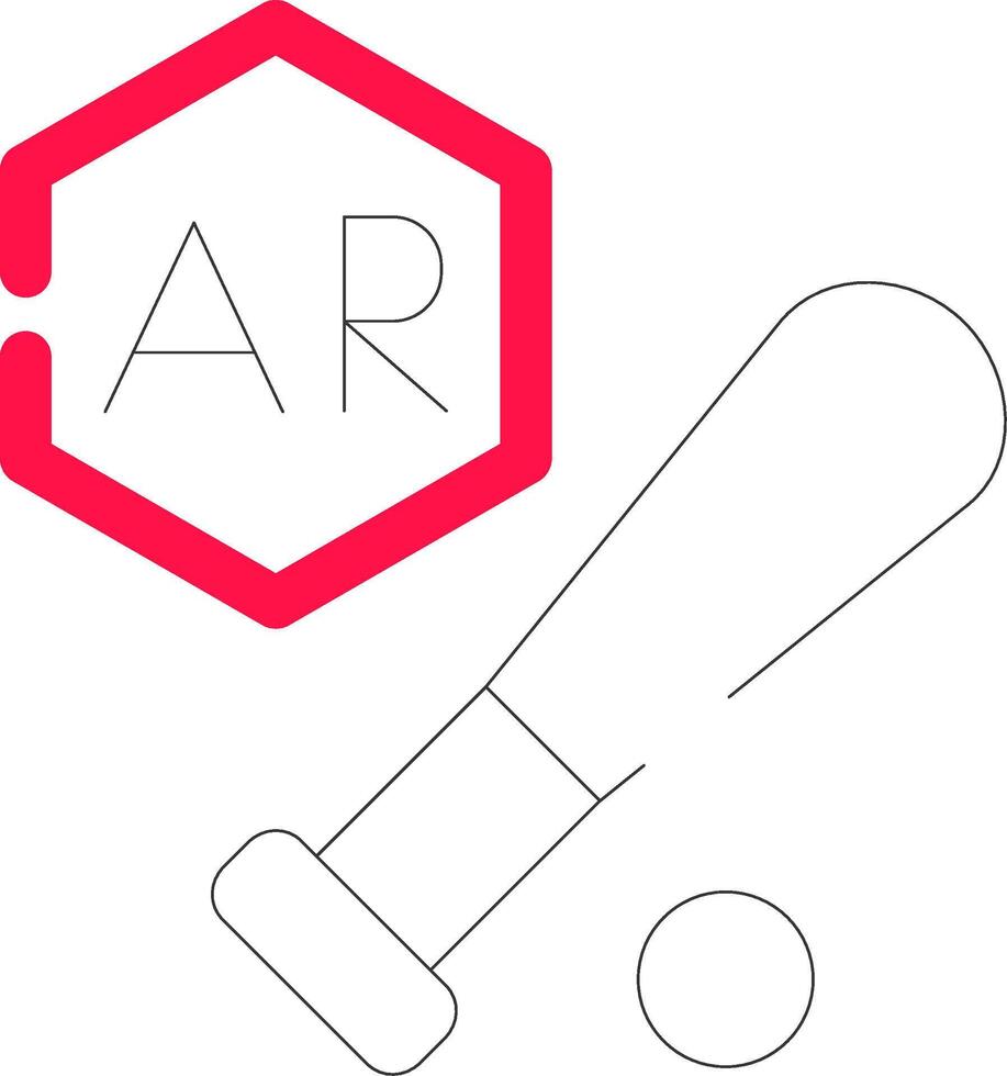 Ar Baseball Creative Icon Design vector