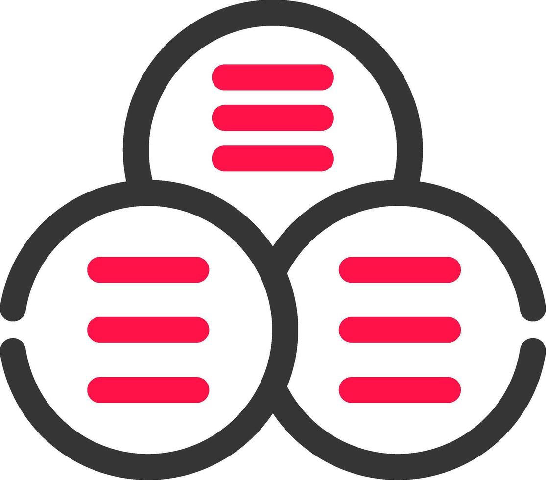 Basic Venn Creative Icon Design vector