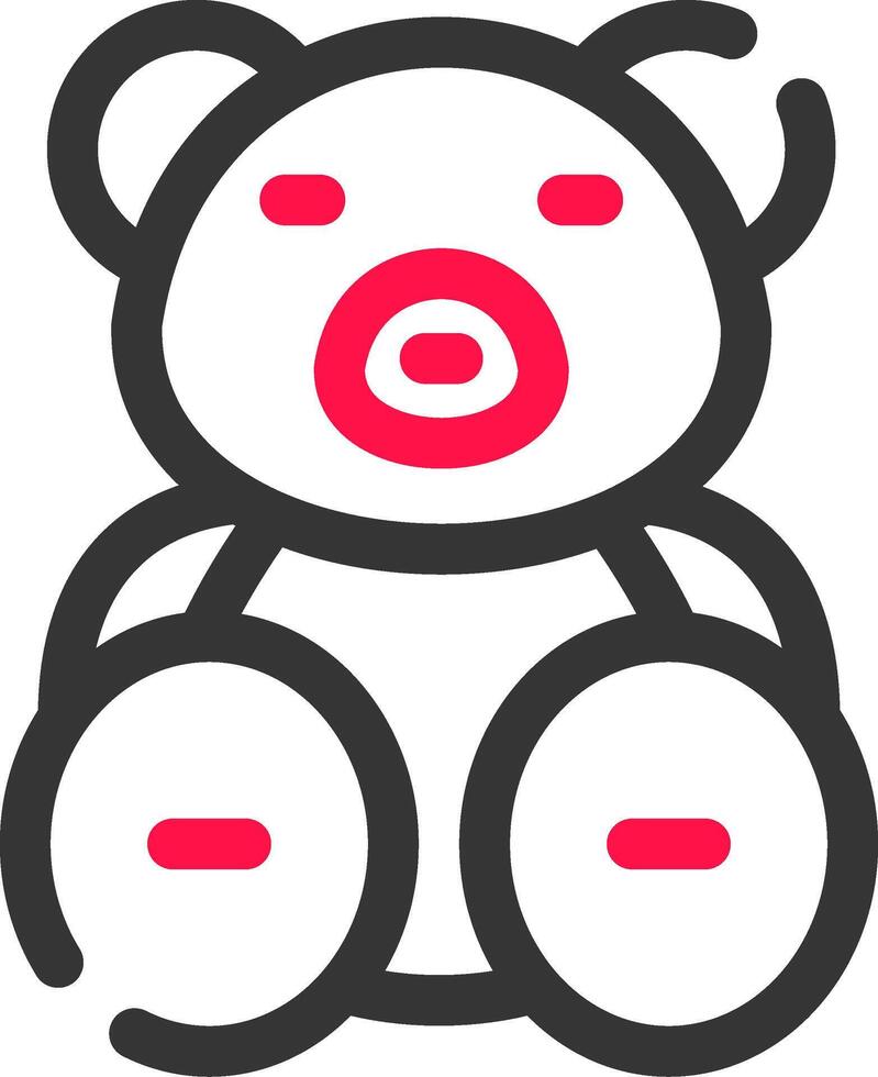 Teddy Bear Creative Icon Design vector