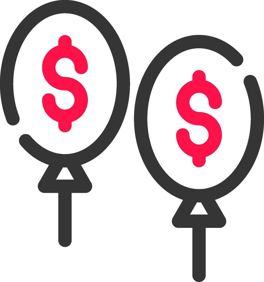Balloon Payment Creative Icon Design vector