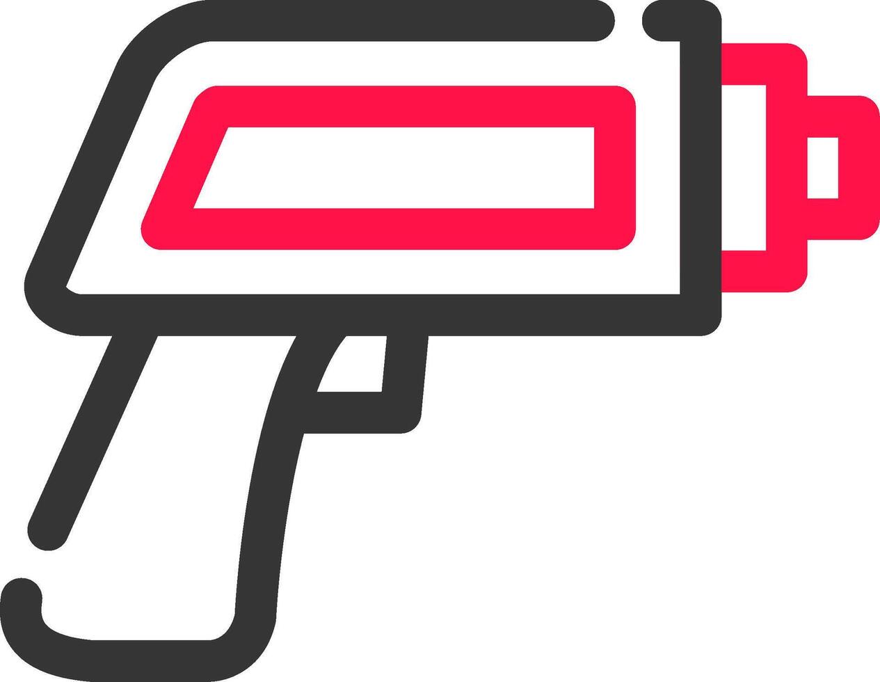 Thermometer Gun Creative Icon Design vector