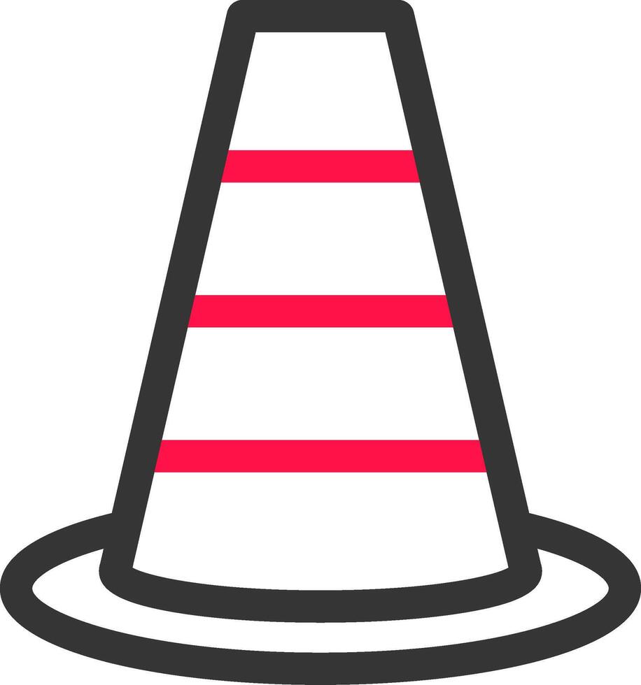 Traffic Cone Creative Icon Design vector