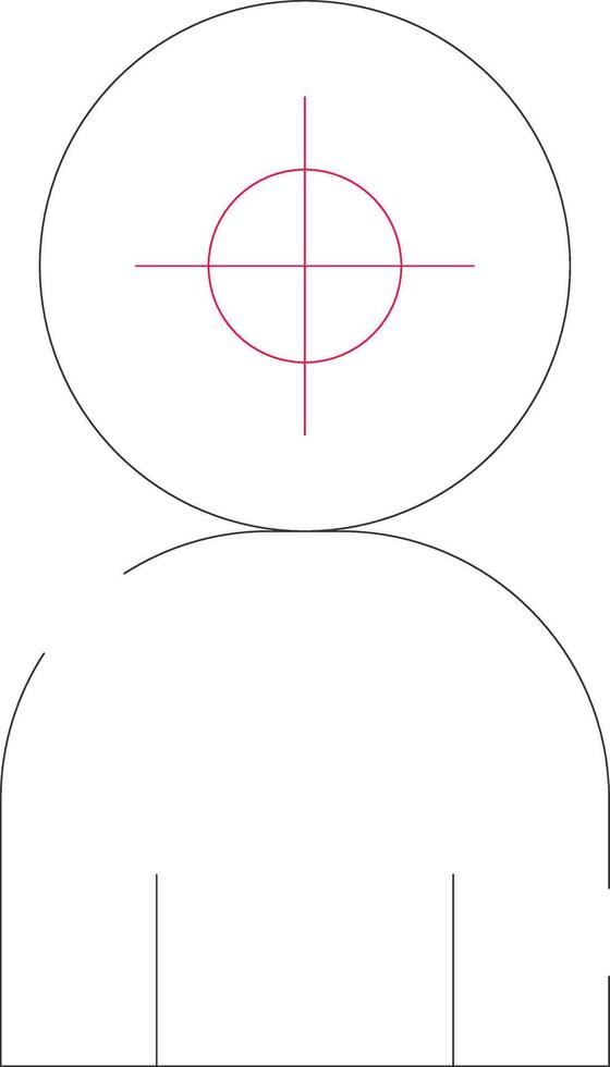 Police Shooting Creative Icon Design vector