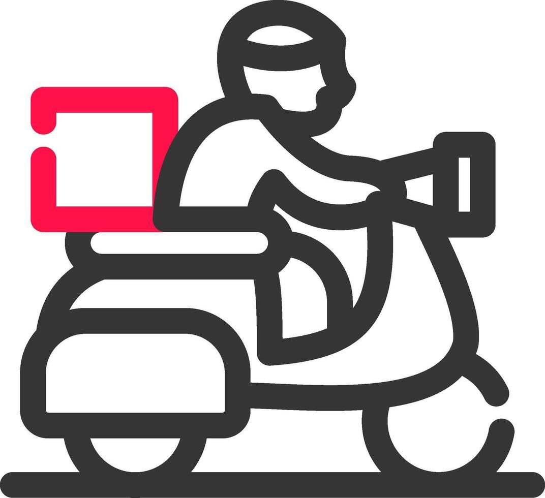 diseño de icono creativo de bicicleta de entrega vector