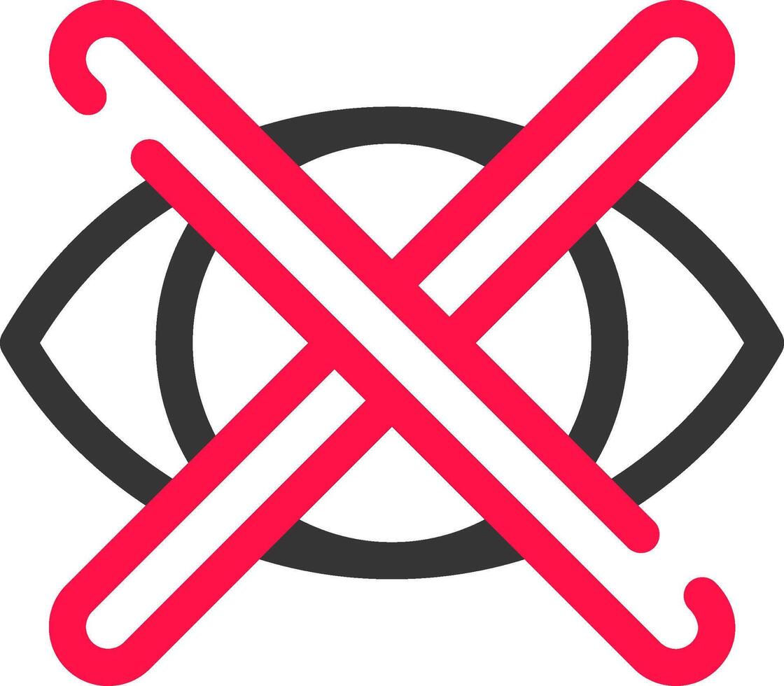 Close Eyes Creative Icon Design vector