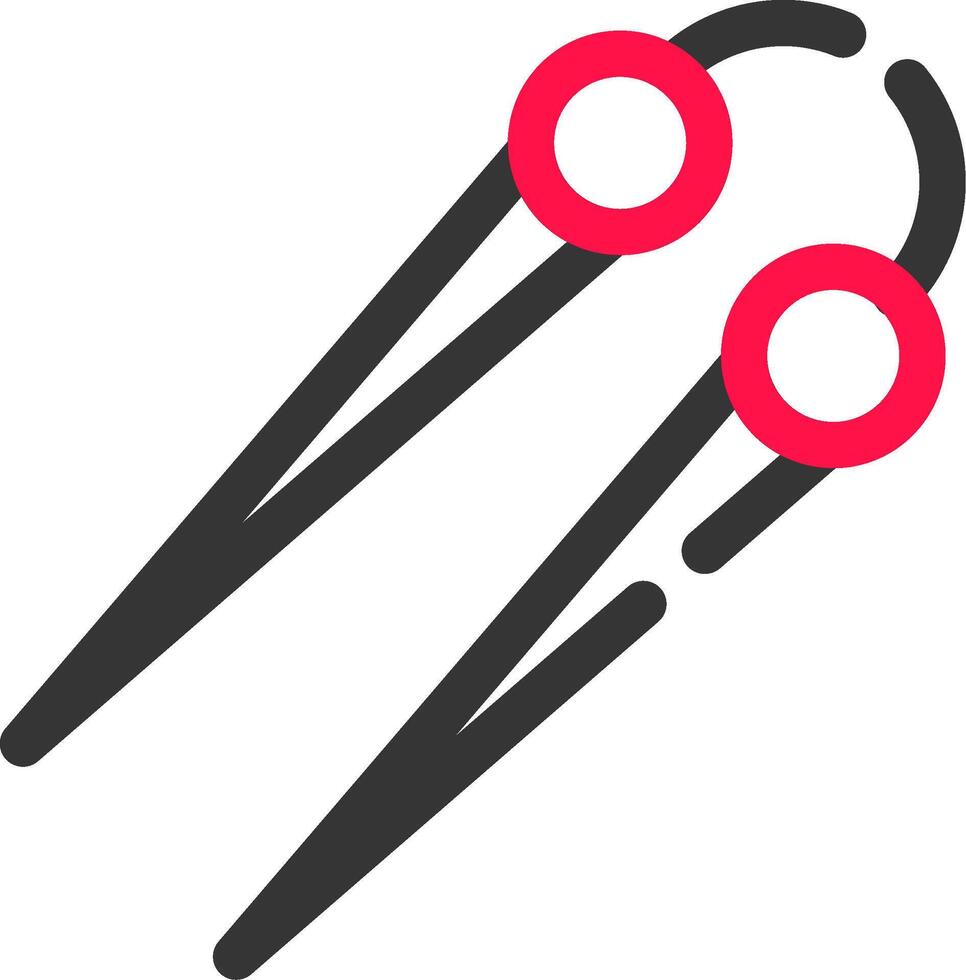 Knitting Needles Creative Icon Design vector