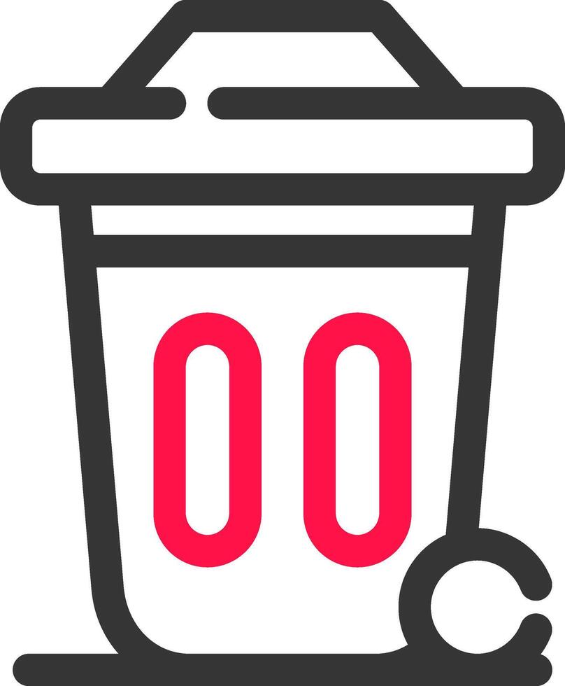Dustbin Creative Icon Design vector