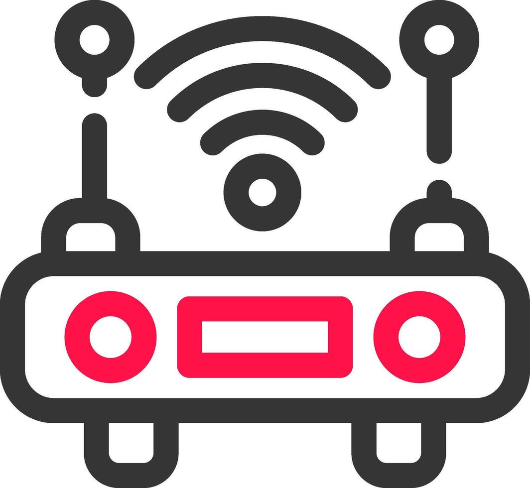 Wifi Router Creative Icon Design vector