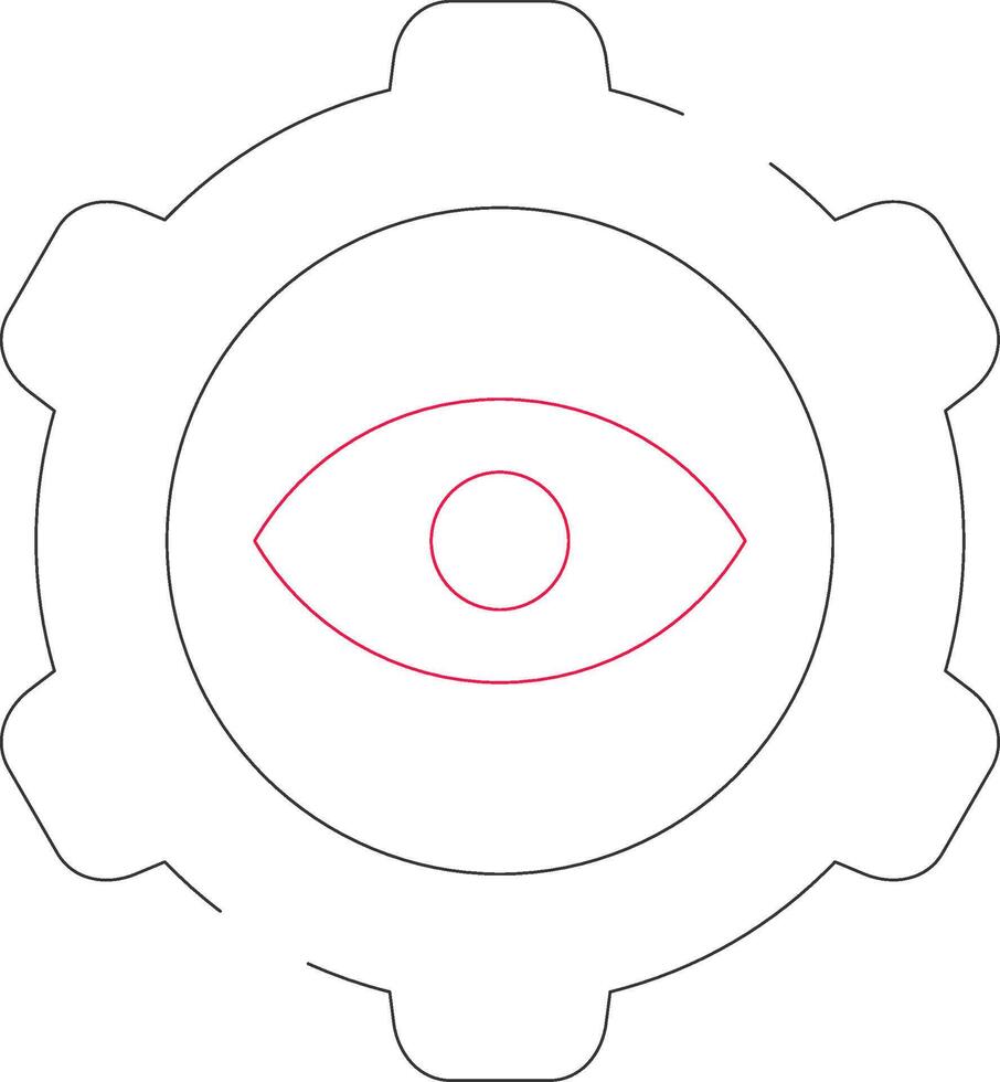Eye Setting Creative Icon Design vector