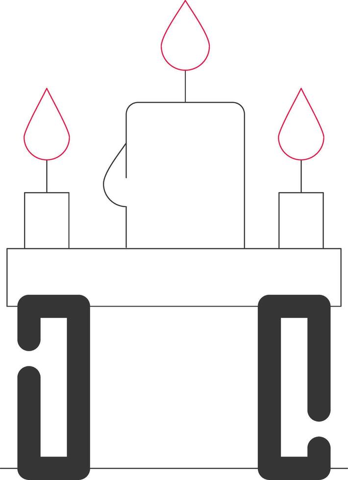 Candles Creative Icon Design vector