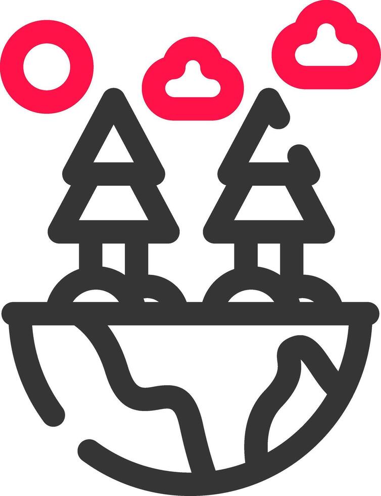 Green Environment Creative Icon Design vector