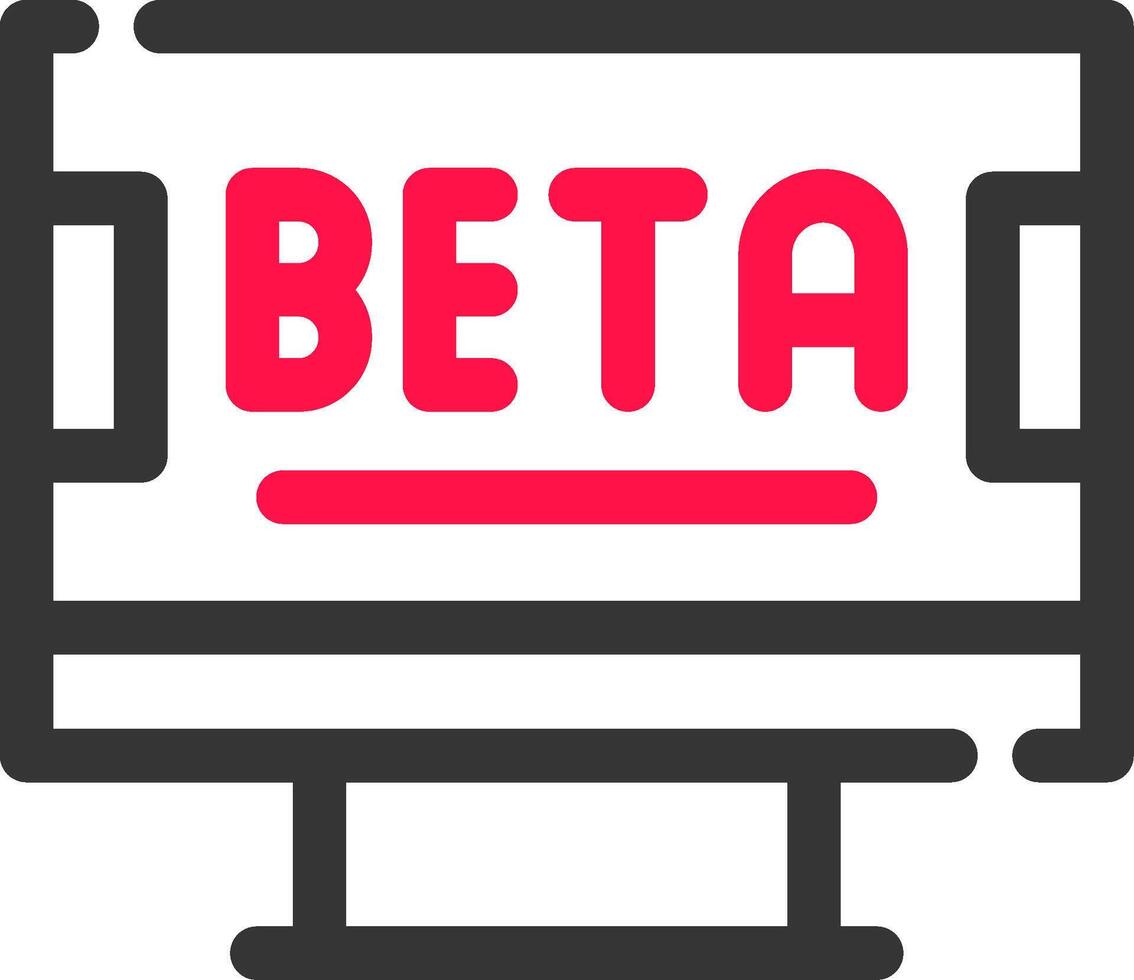 Beta Creative Icon Design vector