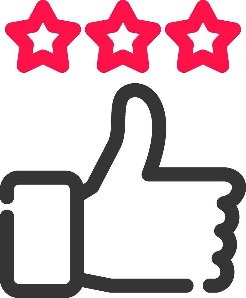 Thumbs Up Creative Icon Design vector