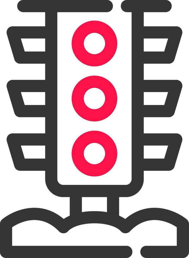 Traffic Light Creative Icon Design vector