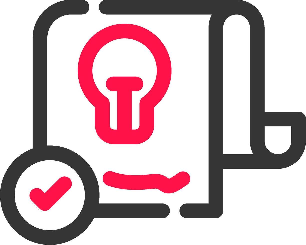 Patent Creative Icon Design vector