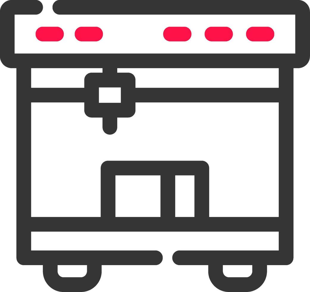 3D Printing Creative Icon Design vector