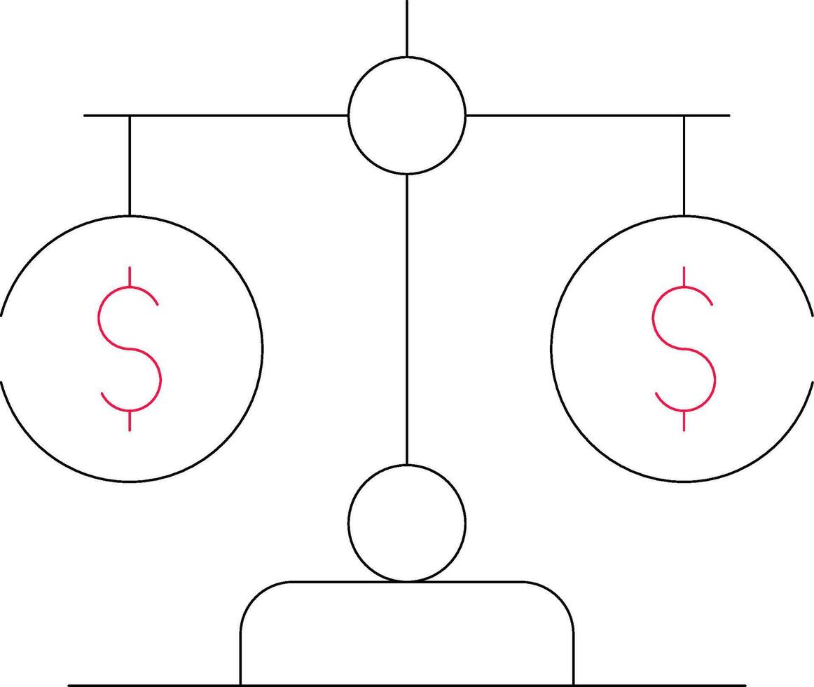 Line Two Color Design vector