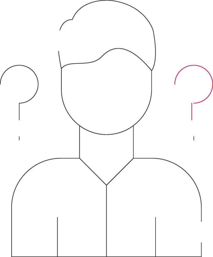 Uncertainty Creative Icon Design vector