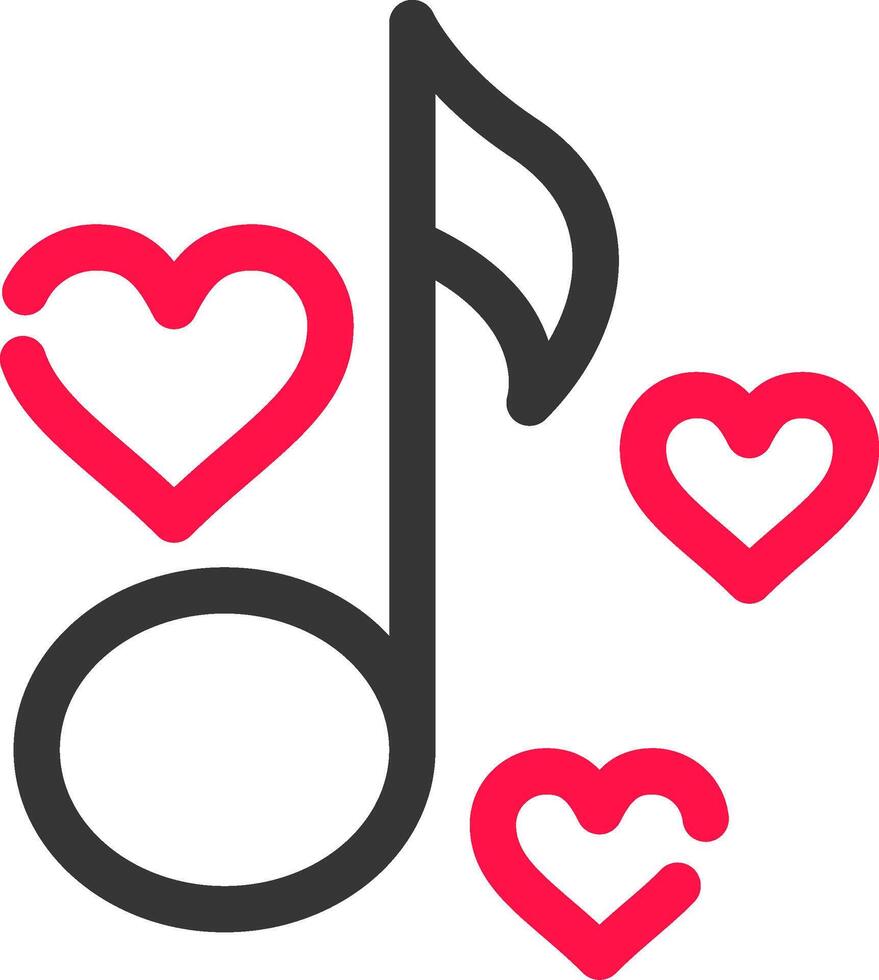 Love Song Creative Icon Design vector