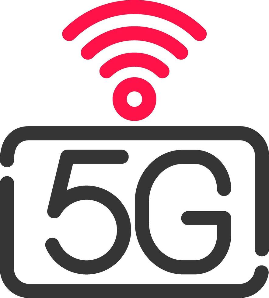 5G Network Creative Icon Design vector