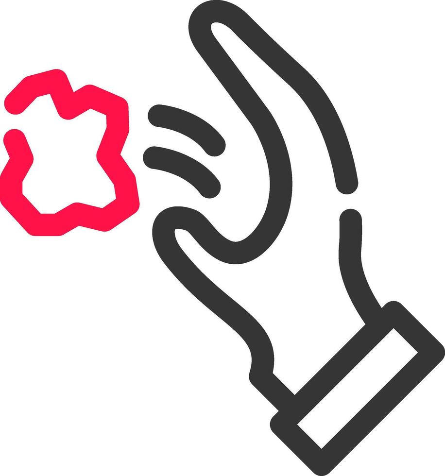 Throwing Trash Creative Icon Design vector