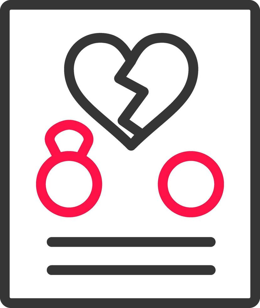 Divorce Creative Icon Design vector