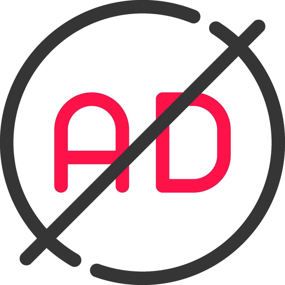 Ad Blocker Creative Icon Design vector