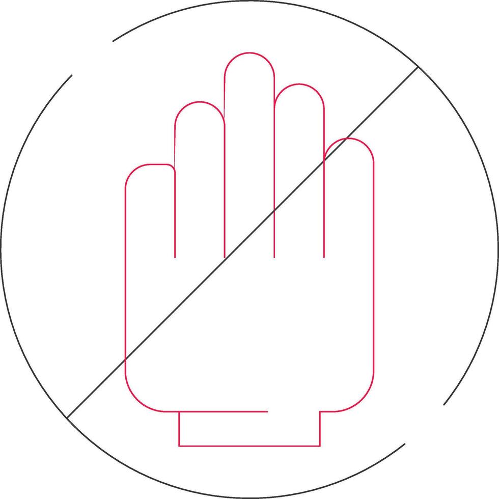 Restriction Creative Icon Design vector