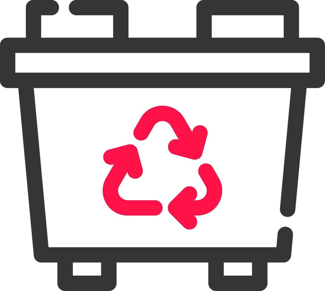 Recycling Bin Creative Icon Design vector