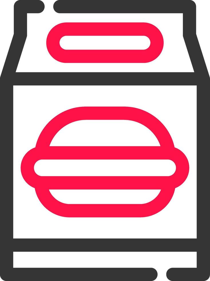 Lunch Bag Creative Icon Design vector