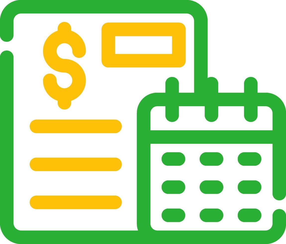 Yearly Sales Report Creative Icon Design vector
