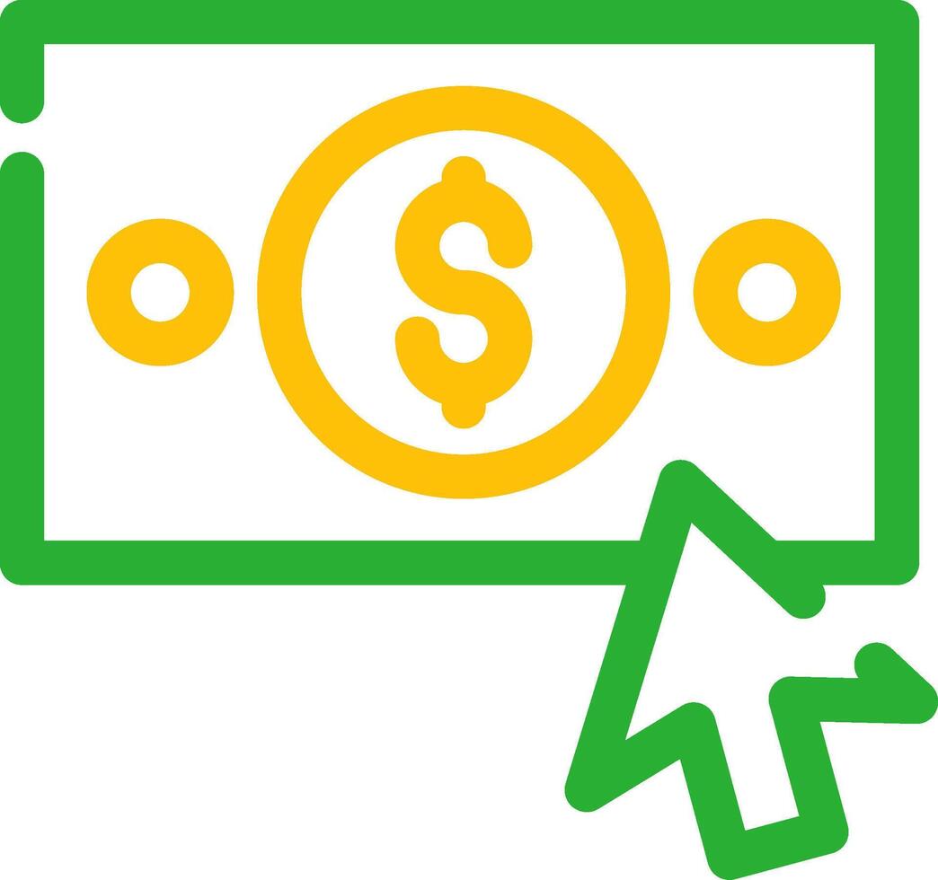 Pay Per Click Creative Icon Design vector