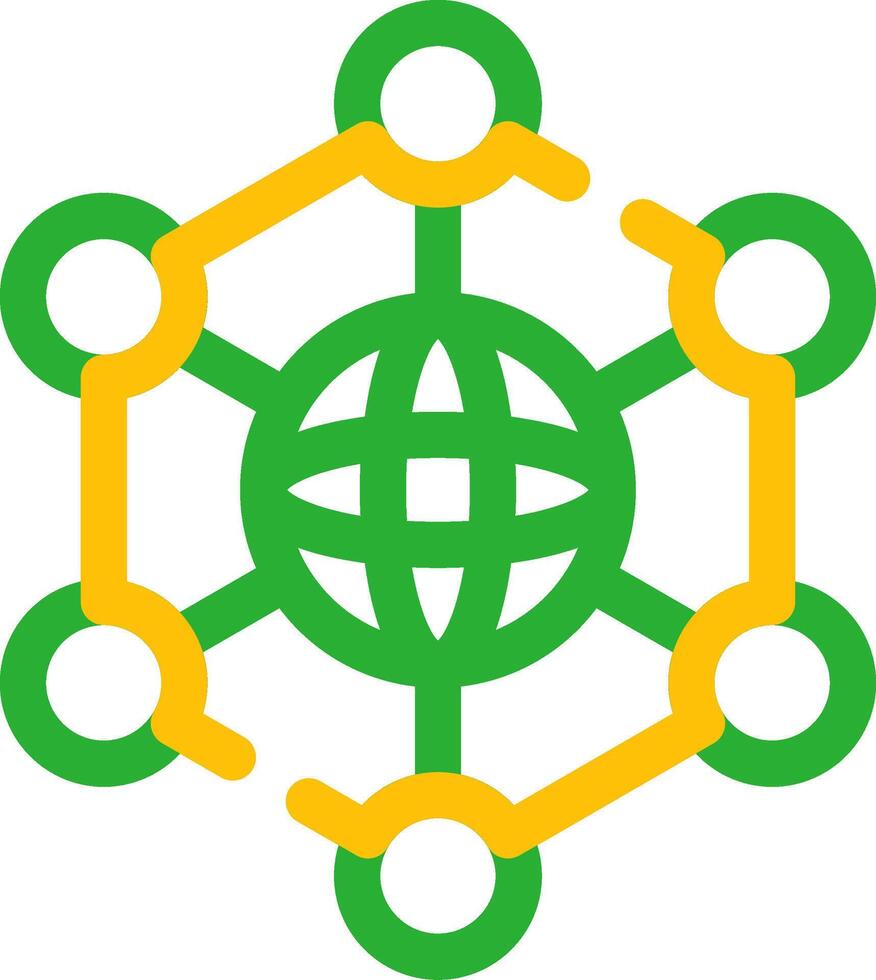 Neural Network Creative Icon Design vector
