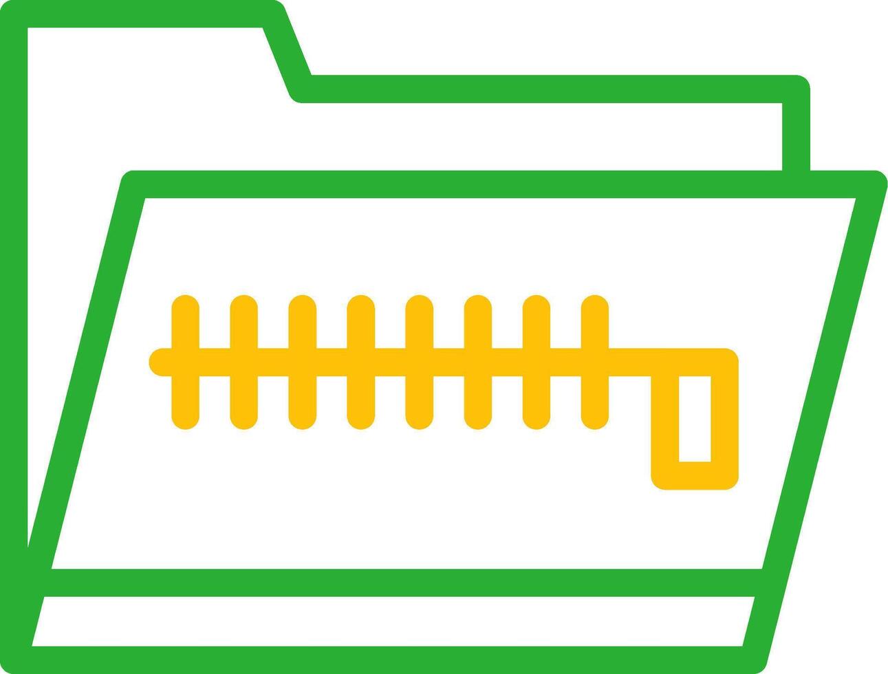 Zip Folder Creative Icon Design vector