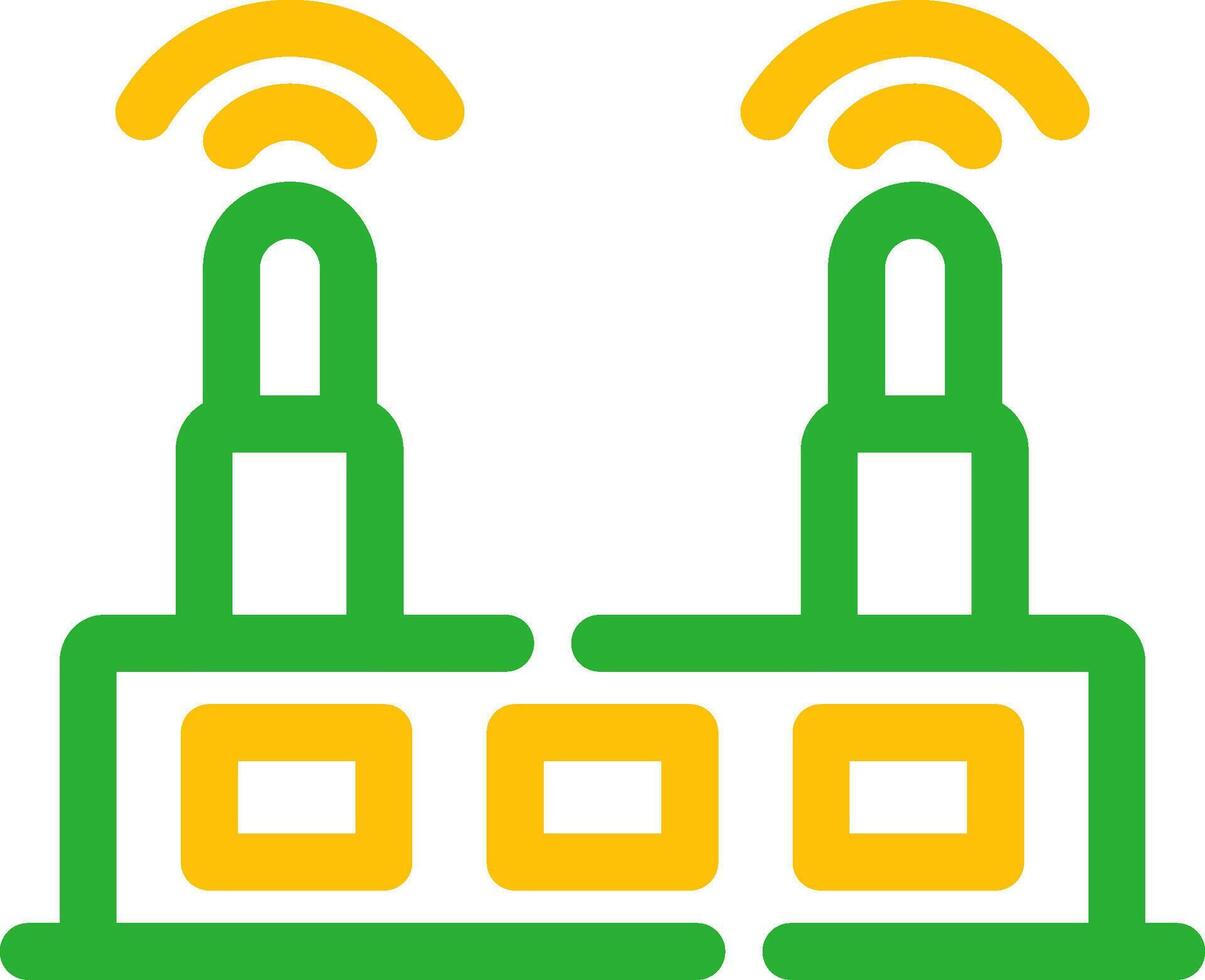 Wifi Router Creative Icon Design vector