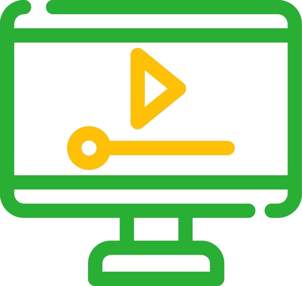 Video Player Creative Icon Design vector